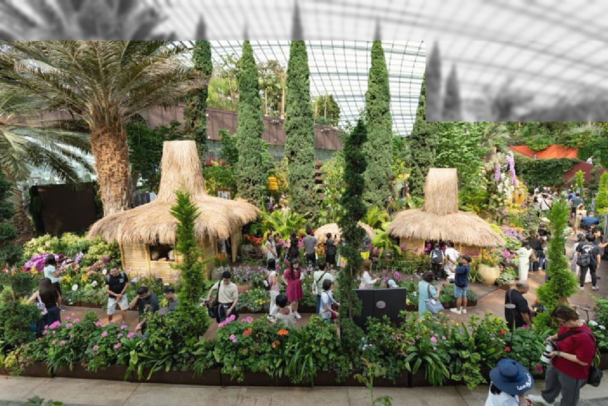 Indonesia Ramaikan Flower Dome Singapura dengan 30 Instalasi Seni Nusantara