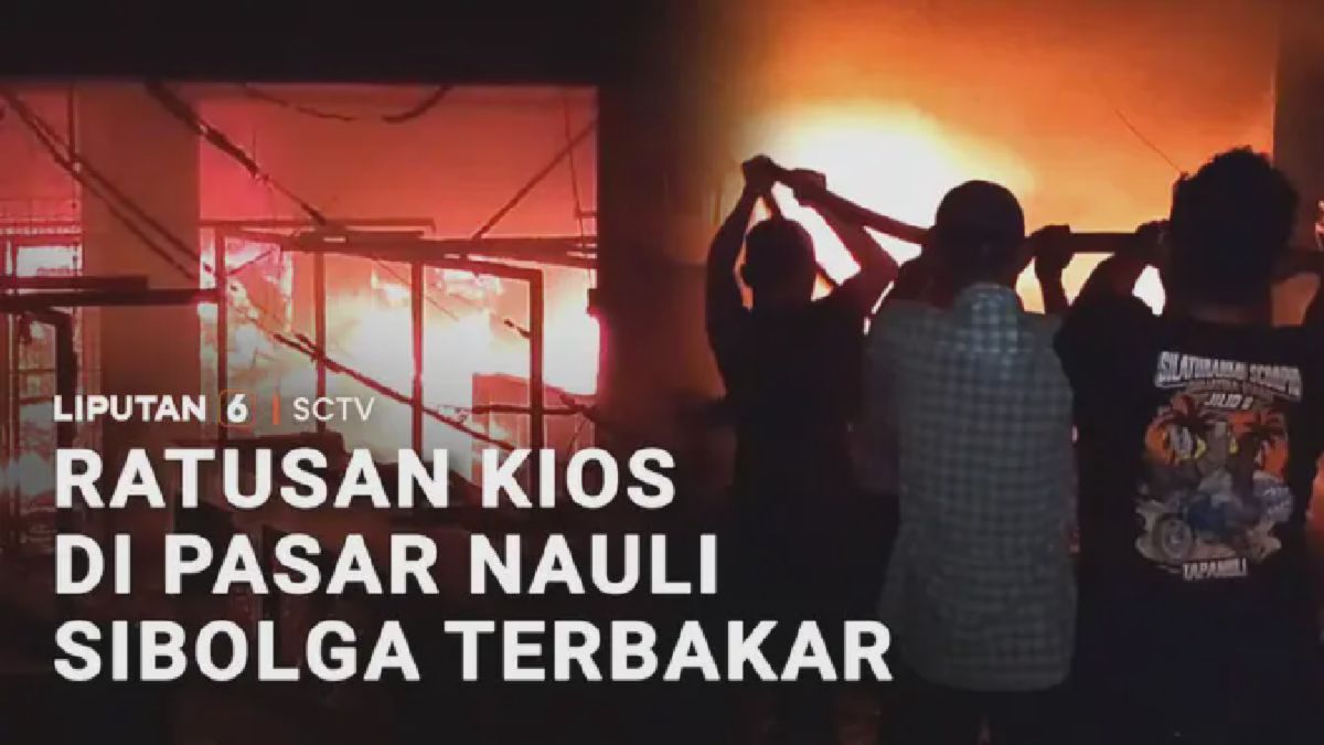 Ratusan Kios Pasar Nauli Sibolga Hangus Terbakar Tadi Malam