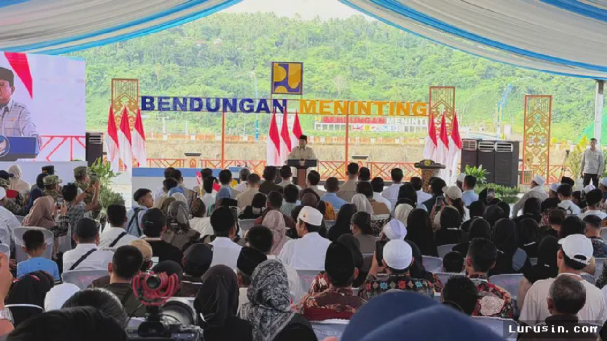 LOMBOK BARAT — Presiden Prabowo Resmikan Lima Bendungan Serentak di Indonesia