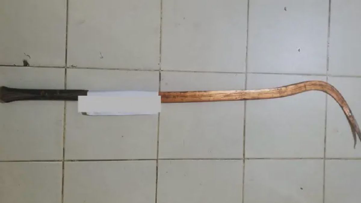 Polisi Sita Celurit 1,5 Meter dari Pelajar di Lampung Tengah