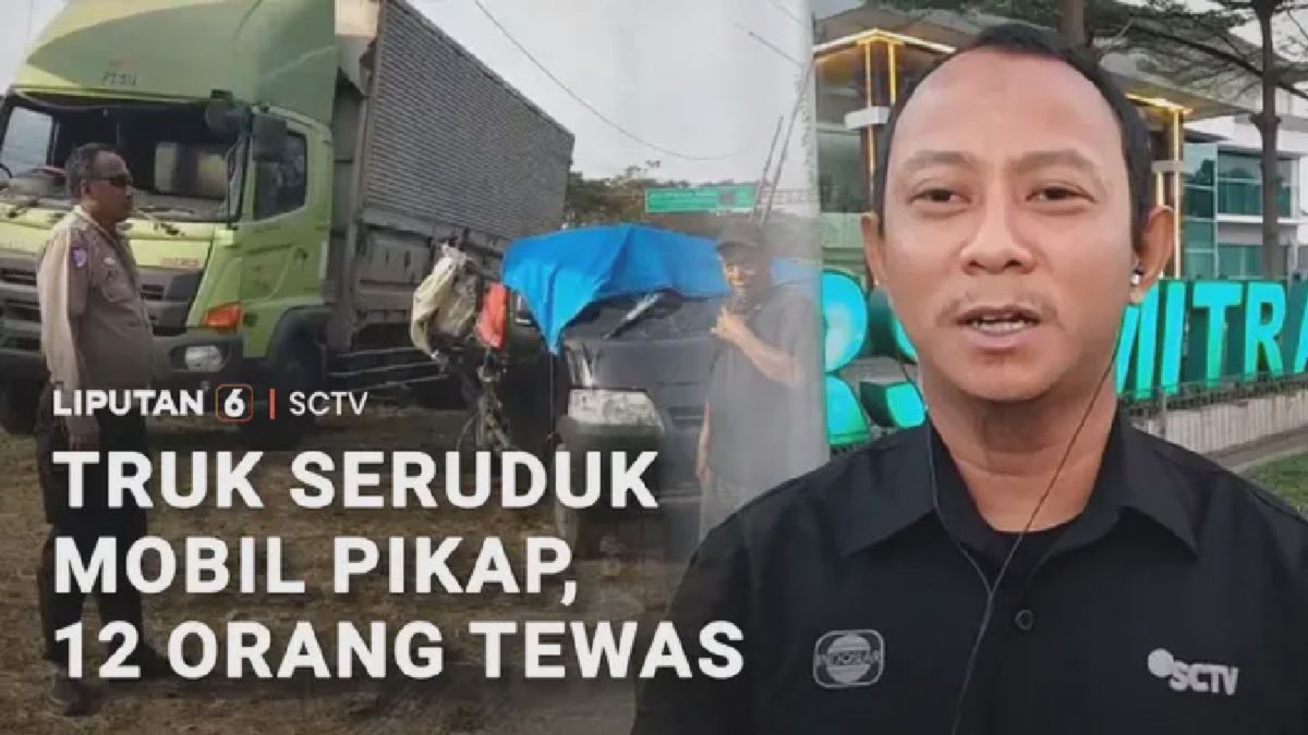 Truk Hantam Pikap Rombongan Pengantin di Indramayu, 12 Orang Tewas