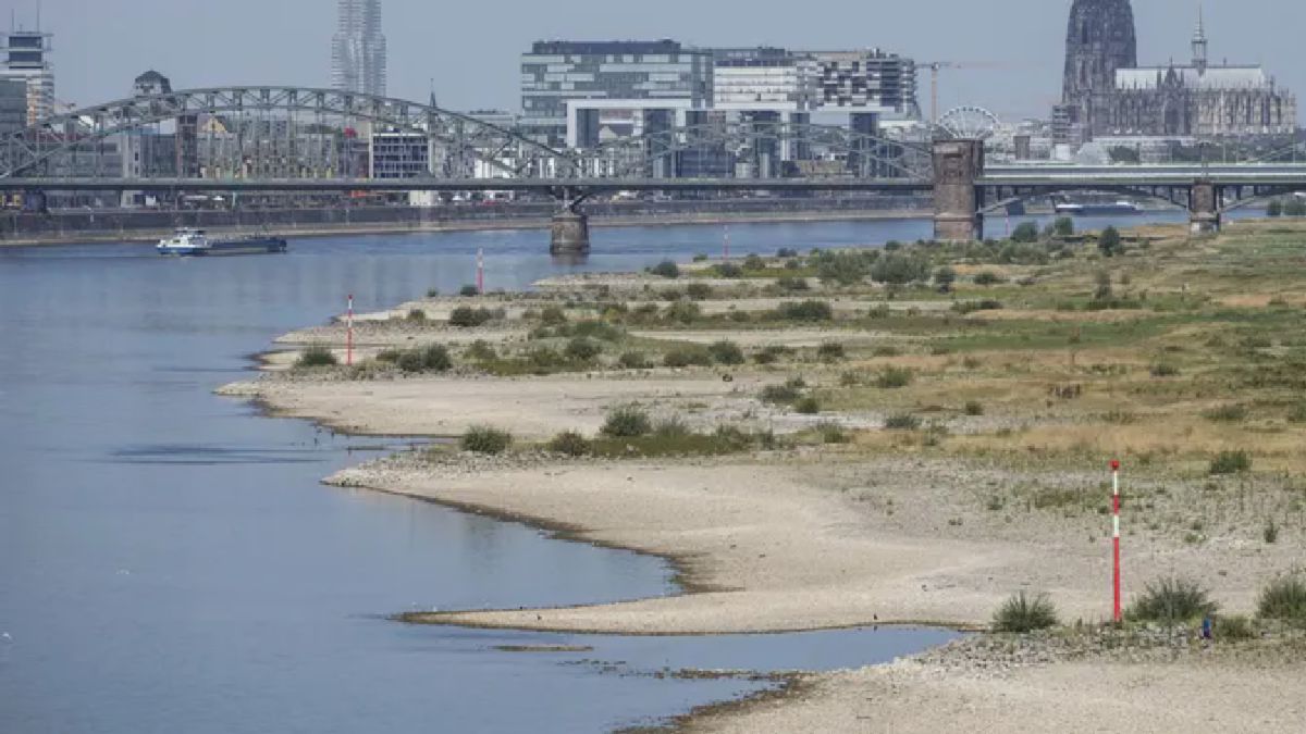 Kekeringan Sungai Rhine Makin Parah, Jantung Industri Jerman Terancam