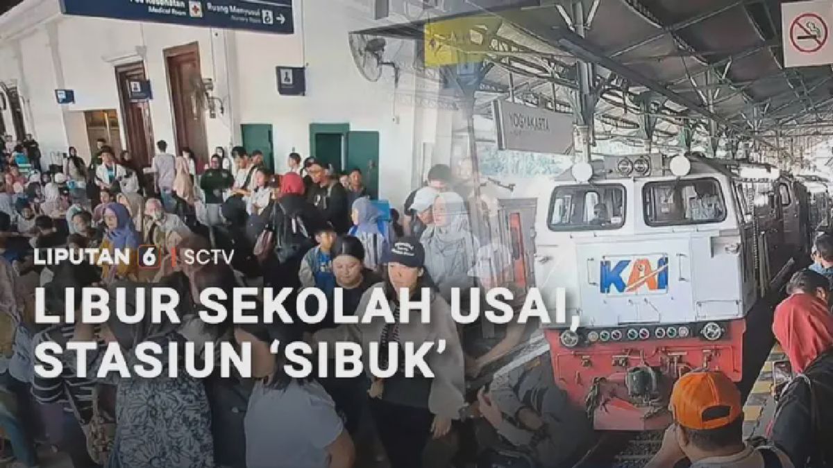 Libur Sekolah Berakhir, Stasiun Kembali Dipadati Penumpang