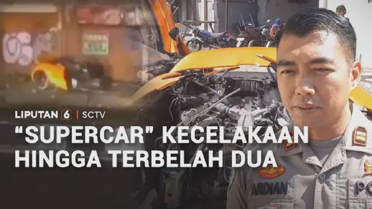 Supercar Premium Terbelah Dua Akibat Kecelakaan Tunggal di Sukoharjo