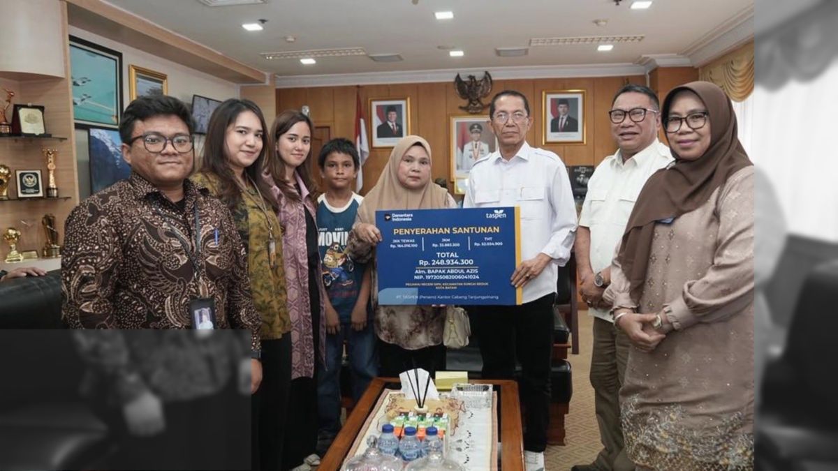 TASPEN Cairkan JKK dan JKM Rp1,08 Miliar untuk Keluarga ASN Riau