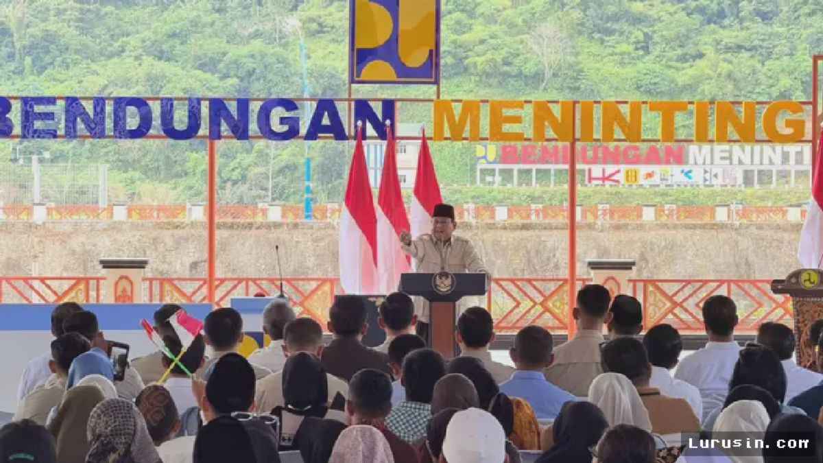 JAKARTA — Presiden Prabowo Subianto meresmikan secara serentak lima bendungan yang tersebar