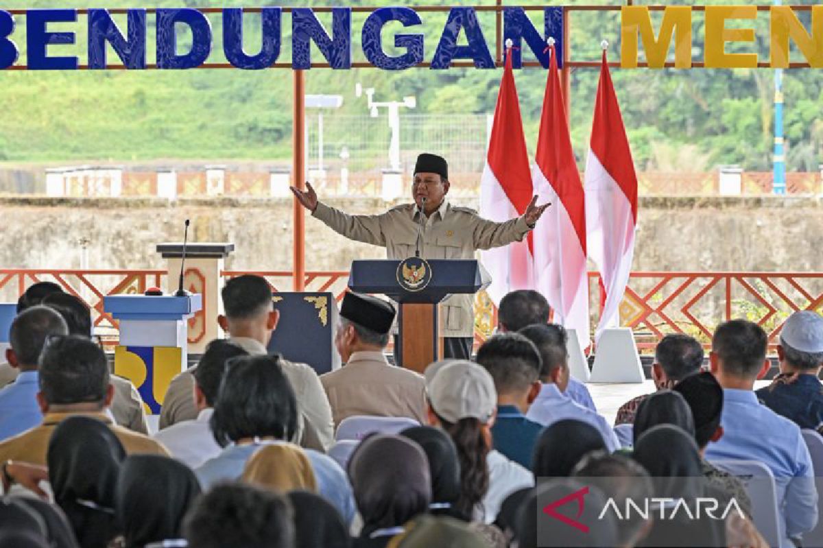 Prabowo Resmikan Lima Bendungan Senilai Rp9,79 Triliun