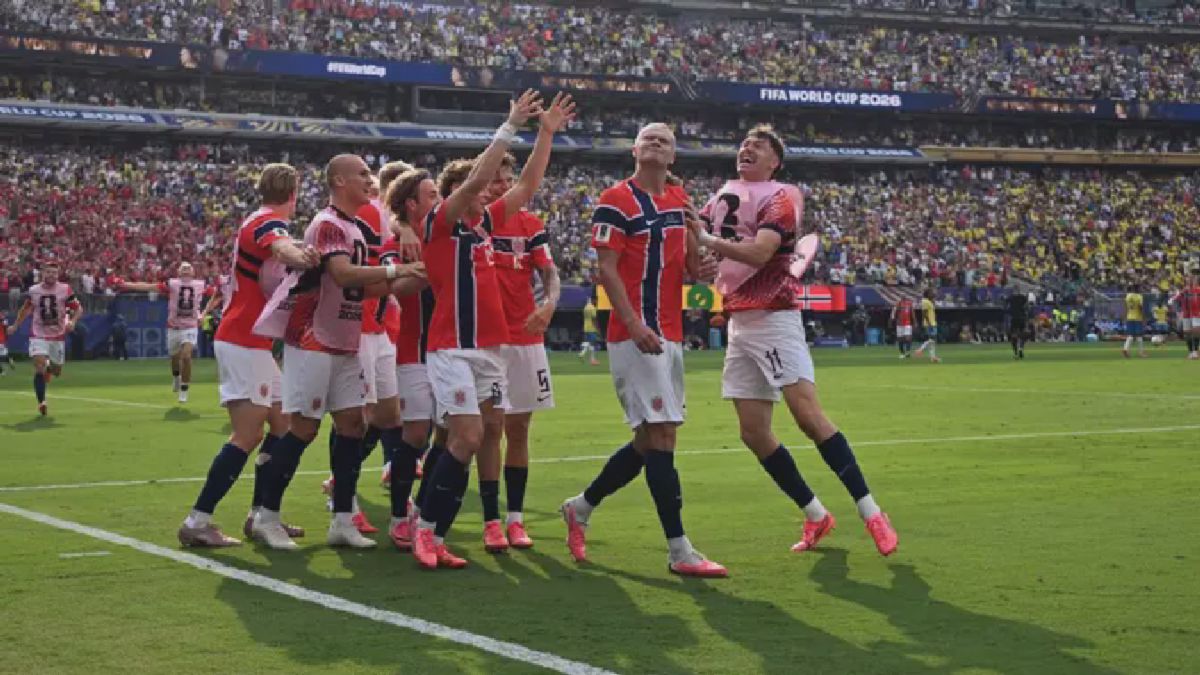 New York — Norwegia Singkirkan Brasil 2-1 lewat Gol Haaland