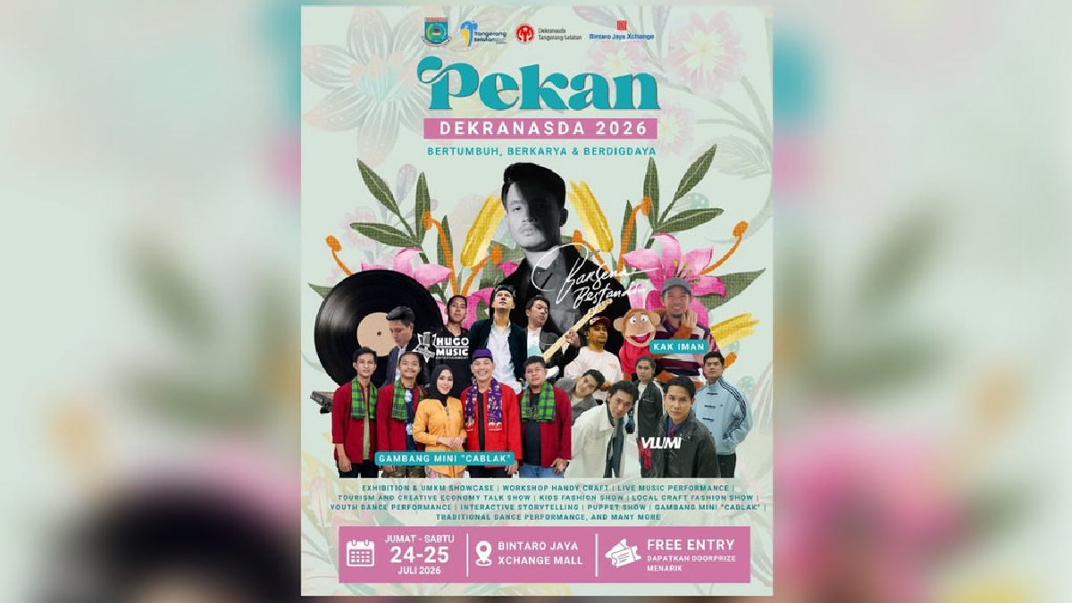 Pekan Dekranasda Tangsel Kembali Digelar, Hadirkan Musisi Ternama di Bintaro