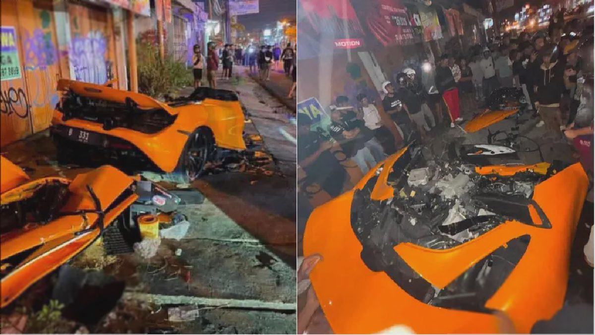 McLaren Andra ST Terbelah Dua dalam Kecelakaan di Sukoharjo
