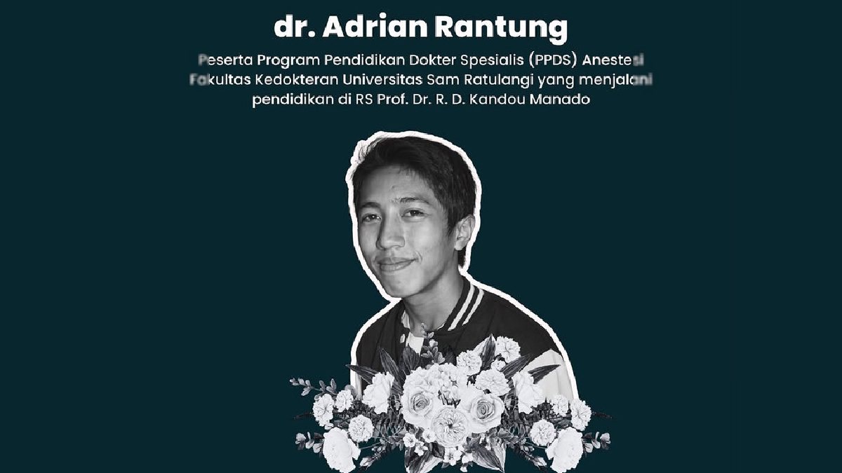 Pendidikan Klinis Dihentikan Pasca Dokter PPDS Unsrat Meninggal Dunia