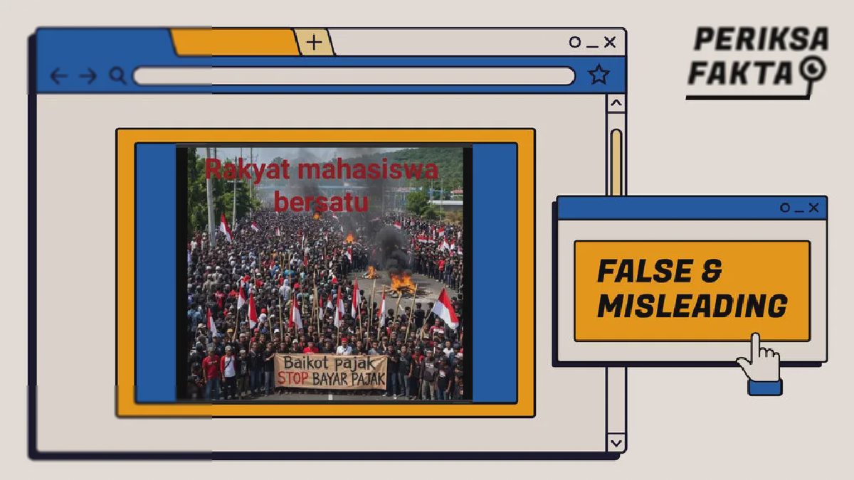 Viral Demo Stop Bayar Pajak Terungkap Rekayasa AI
