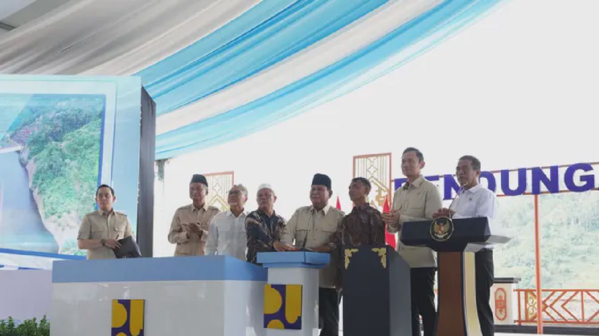 Lombok Barat, Nusa Tenggara Barat — Presiden Prabowo Subianto meresmikan Bendungan Meninting