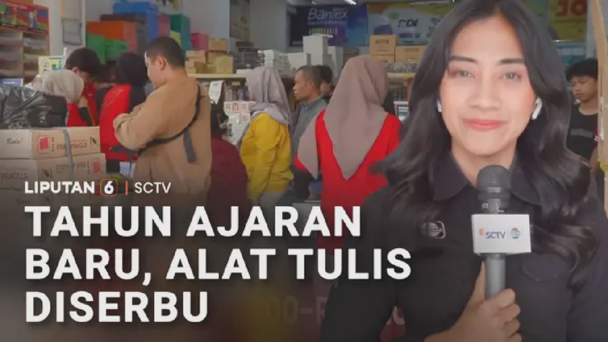 Tahun Ajaran Baru, Toko Alat Tulis di Bandung Diserbu Pembeli