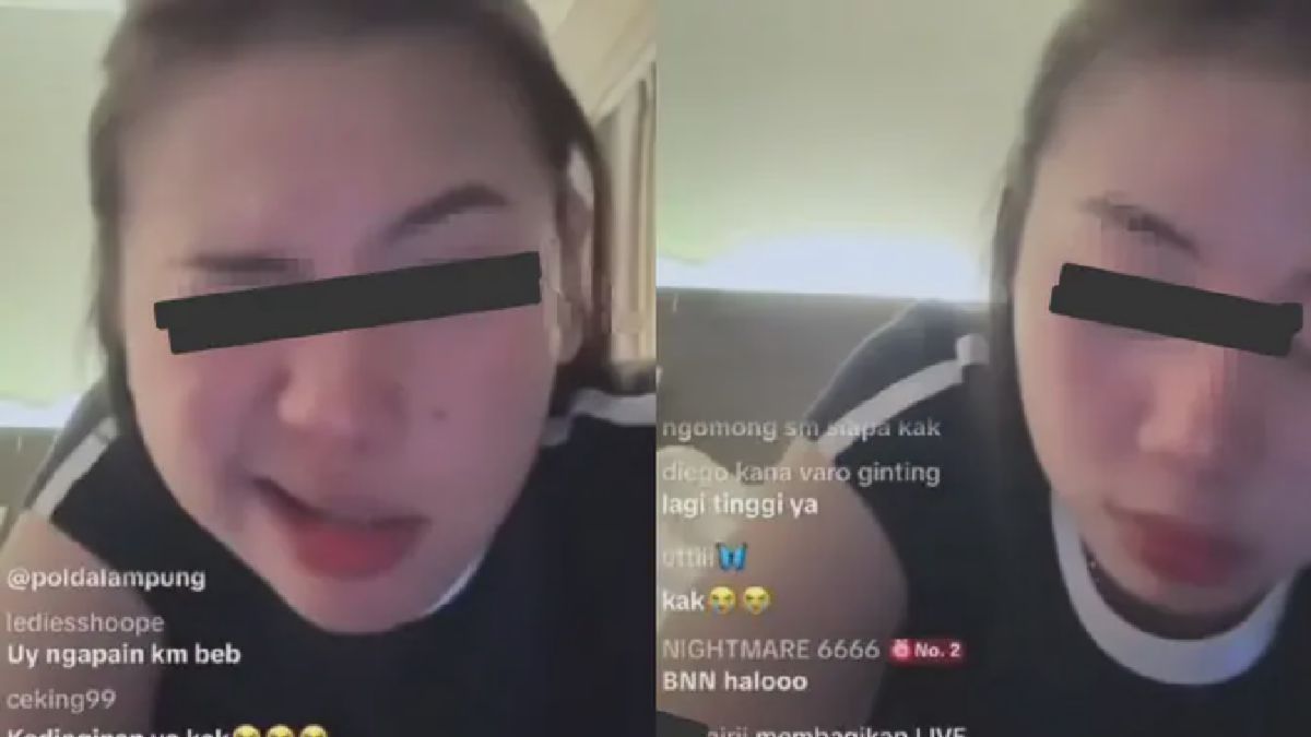 Viral Wanita di Lampung Live TikTok Diduga Teler Narkoba